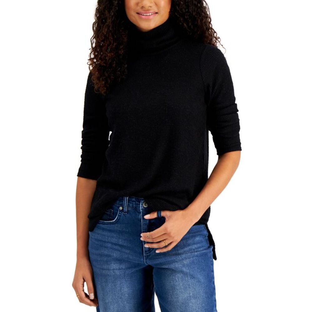 Style & Co Rib Knit Tunic Top